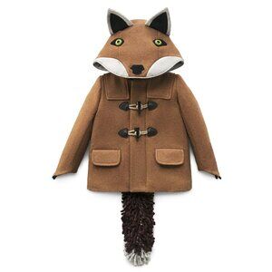 NWT Little Goodall Fantastic Little Fox Coat 🦊 Wool Button Duffle Jacket - 4T